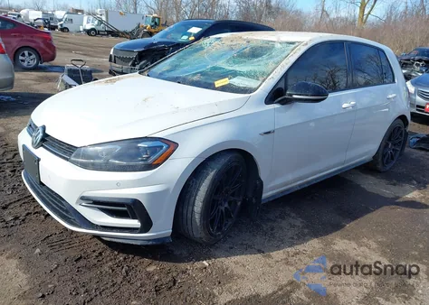 2018 Volkswagen Golf R 2.0T W/Dcc Navigation из США, поврежденный, VIN WVWVF7AU6JW102464